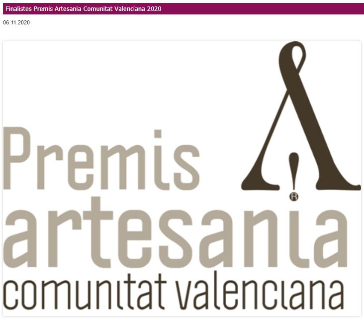 Premis Artesania Comunitat Valenciana del 2020 
